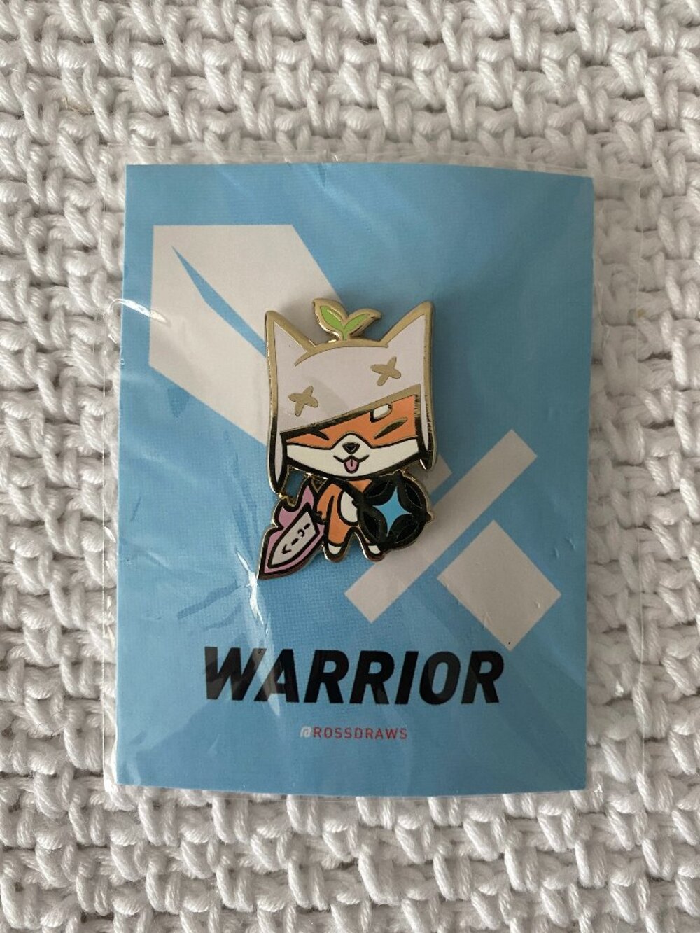RossDraws (Ross Tran) "Warrior" Milo Enamel Pin